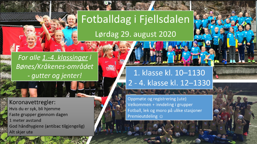 Fotballdag i Fjellsdalen for 1.-4. klasse